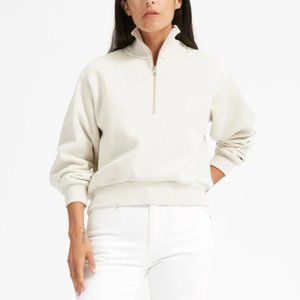Everlane Oversized Fleece Half-Zip Sweater